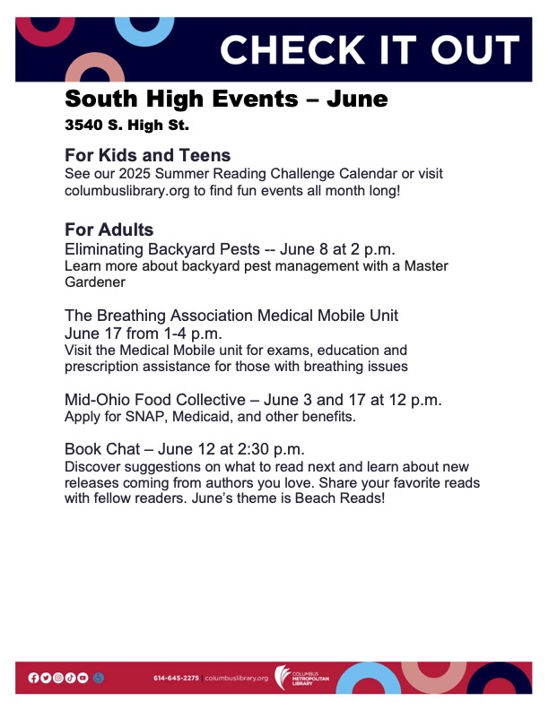 June - South High All Events