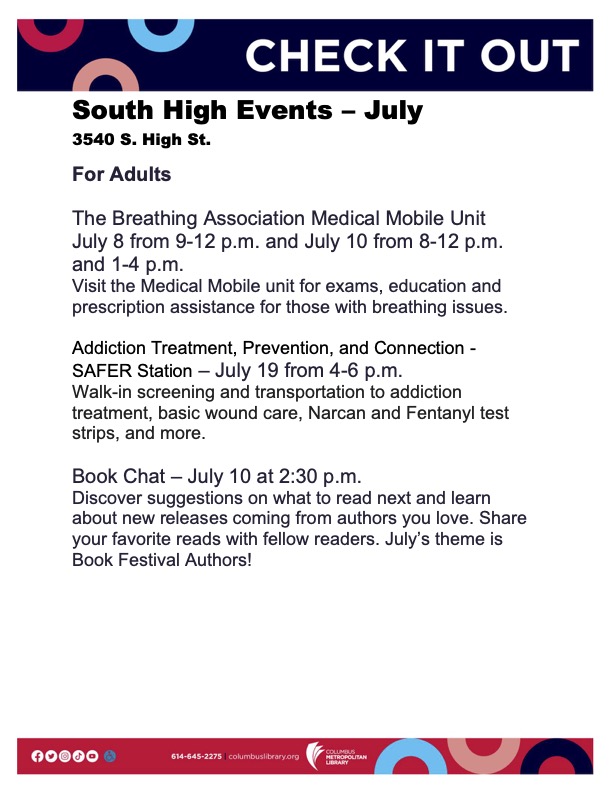July - South High All Events